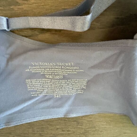 Victoria's Secret Blue Gray Push-upT-Shirt Bra with Molded Cups - Picture 2 of 3